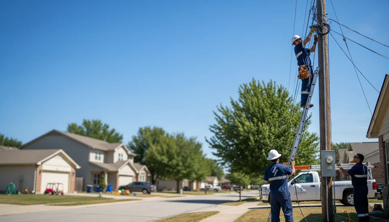 Residential electrician providing installation services in Hilltop, WV